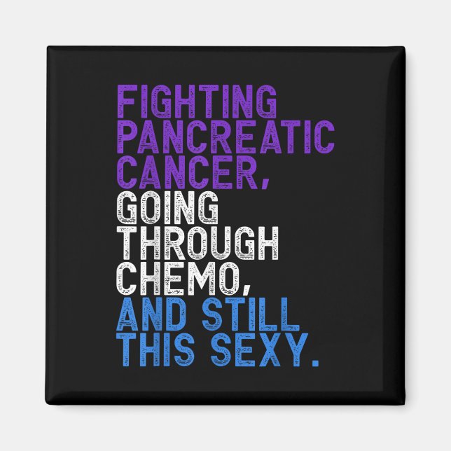 Lungt Pankreascancer Fighter Chemo Patient Insp Magnet (Framsidan)