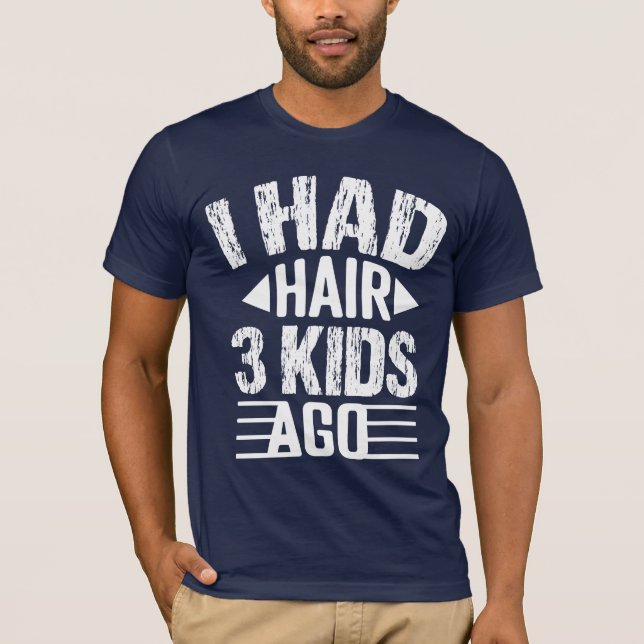 Lungt Pappa i tresiffrig offert T Shirt (Framsida)