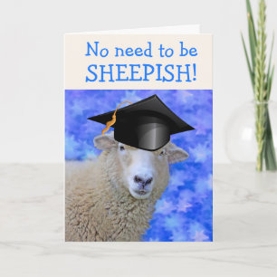 Lungt Proud Sheep Studenten Card Kort