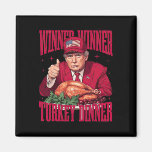 Lungt Trump Winner Vinner Turkiet Middag Thanksgiv Magnet