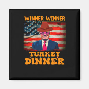 Lungt Trump Winner Vinner Turkiet Middag Thanksgiv Magnet