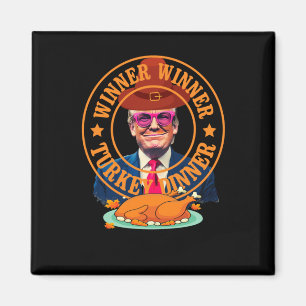 Lungt Trump Winner Vinner Turkiet Middag Thanksgiv Magnet