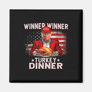 Lungt Trump Winner Vinner Turkiet Middag Thanksgiv Magnet