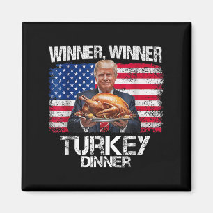 Lungt Trump Winner Vinner Turkiet Middag Thanksgiv Magnet