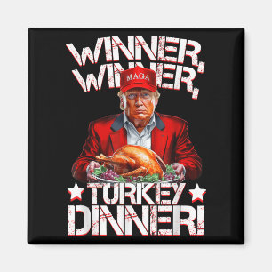Lungt Trump Winner Vinner Turkiet Middag Thanksgiv Magnet