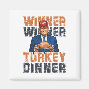 Lungt Trump Winner Vinner Turkiet Middag Thanksgiv Magnet
