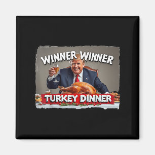 Lungt Trump Winner Vinner Turkiet Middag Thanksgiv Magnet