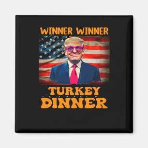 Lungt Trump Winner Vinner Turkiet Middag Thanksgiv Magnet