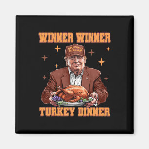 Lungt Trump Winner Vinner Turkiet Middag Thanksgiv Magnet