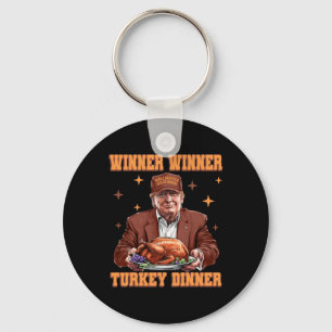 Lungt Trump Winner Vinner Turkiet Middag Thanksgiv Nyckelring