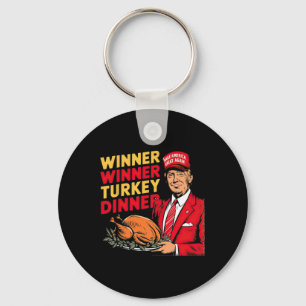 Lungt Trump Winner Vinner Turkiet Middag Thanksgiv Nyckelring