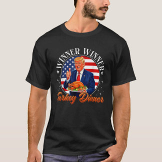 Lungt Trump Winner Vinner Turkiet Middag Thanksgiv T Shirt