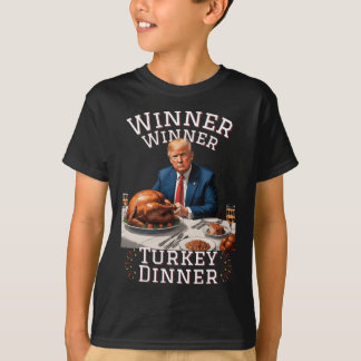 Lungt Trump Winner Vinner Turkiet Middag Thanksgiv T Shirt