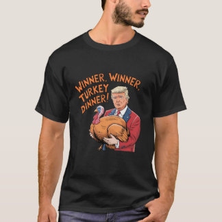 Lungt Trump Winner Vinner Turkiet Middag Thanksgiv T Shirt