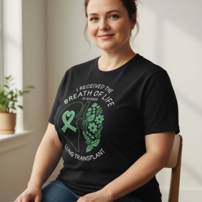 Lungtransplantation Blommigt Utandning av Anpassni T Shirt (Skapare uppladdad)