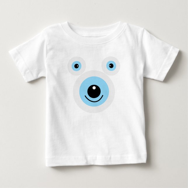 Lungvitbjörn ansikte t-shirt (Framsida)