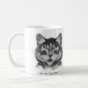 Lunj Ansikte i Cat (2), Louis Wain Kaffemugg