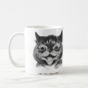 Lunj Ansikte i Cat (3), Louis Wain Kaffemugg