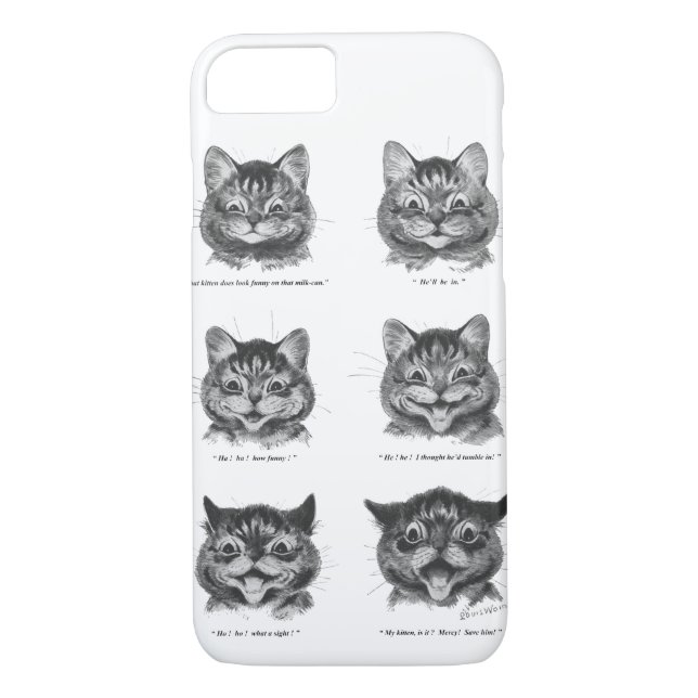 Lunj Ansikte i Cat, Louis Wain Case-Mate iPhone Skal (Baksida)