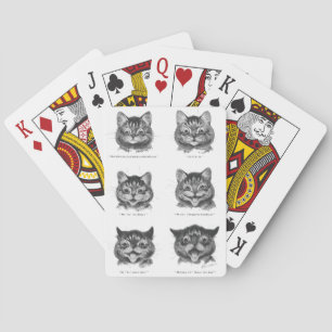 Lunj Ansikte i Cat, Louis Wain Casinokort