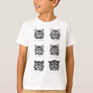Lunj Ansikte i Cat, Louis Wain T Shirt
