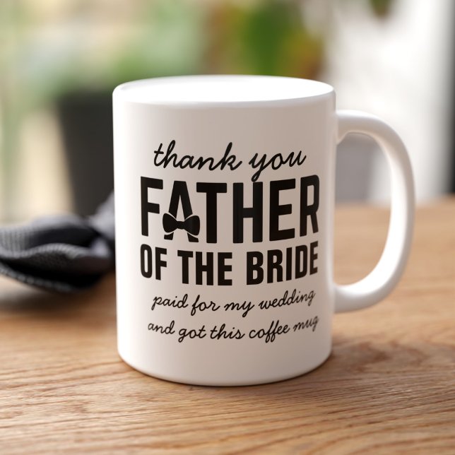 Lunj Far i Bride Wedding Favor Coffee Mugg (Makes a great gift for your dad!)