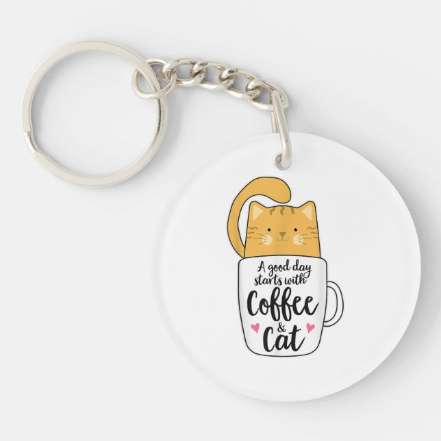 Lunj Orange Cat Coffee Mugg Cat Lover (Framsidan)