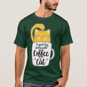 Lunj Orange Cat Coffee Mugg Cat Lover T Shirt
