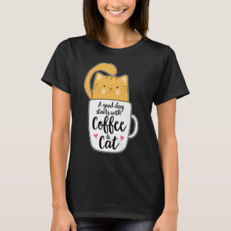 Lunj Orange Cat Coffee Mugg Cat Lover T Shirt