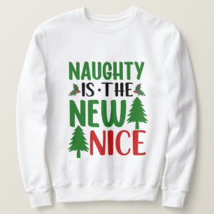 Lunj Santa's list ord art unisex vuxnas Lång Ärmad Tröja
