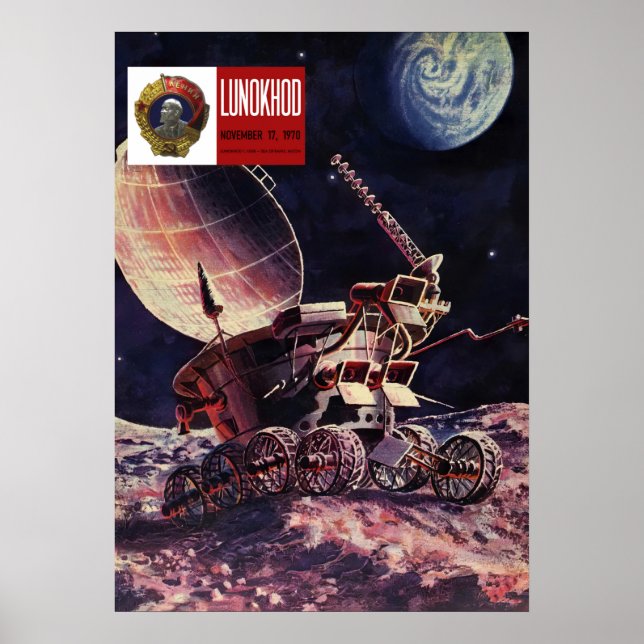 Lunokhod, Sovjetunionen, 1973 - Sovjetunionens vin Poster (Framsidan)