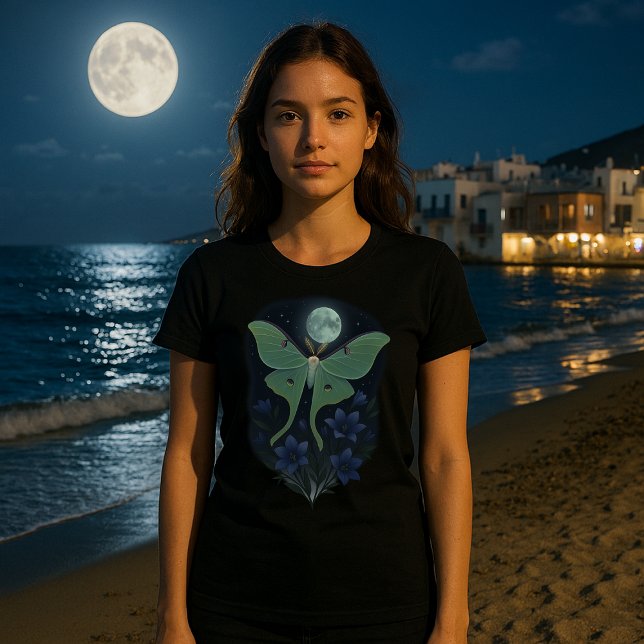 Lunomotiv & Blommor I Månsken T Shirt (Skapare uppladdad)