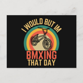 Lunt BMX Busy BMXing Dagen Biker Vykort