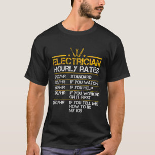 Lunt Electrician Timly Rates Lineman Manar Electri T Shirt
