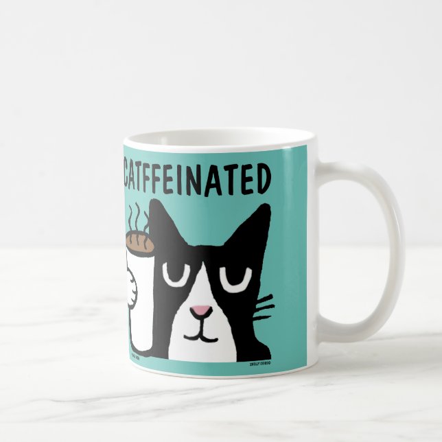 LUNT KAT Coffee Mugg, KATFFEINERAT Kaffemugg (Höger)