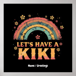 Lunt "Låt oss ha en kiki" HGBT Trans Gender Retro Poster