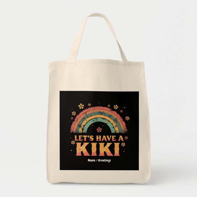 Lunt "Låt oss ha en kiki" HGBT Trans Gender Retro Tygkasse (Framsidan)