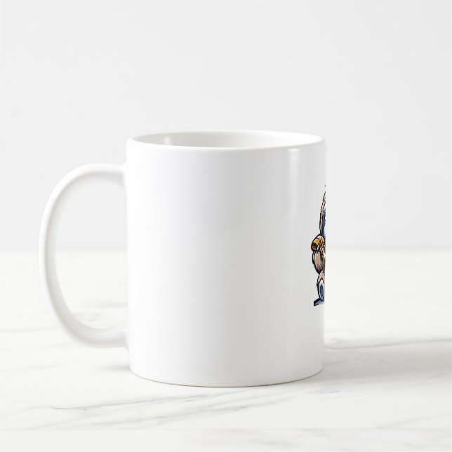 Lunt Sloth åt Pizza, Kawaii Animal Lover Over Kaffemugg (Vänster)