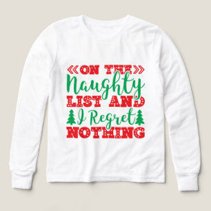Lunta Santa's list ord art unisex children T Shirt