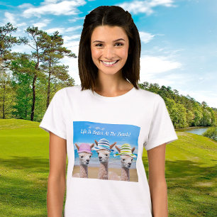 Luntigt alpreacas vid persikor i hattar, ditt medd t shirt