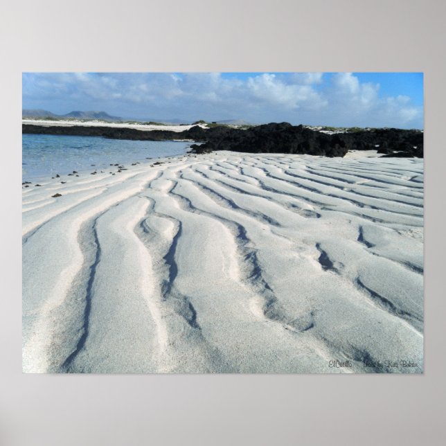 Lunttiga laguner från El Cotillo i fantastisk Poster (Framsidan)