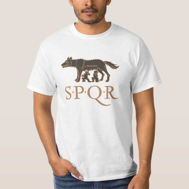 Lupa Capitolina SPQR T-shirt (Framsida)