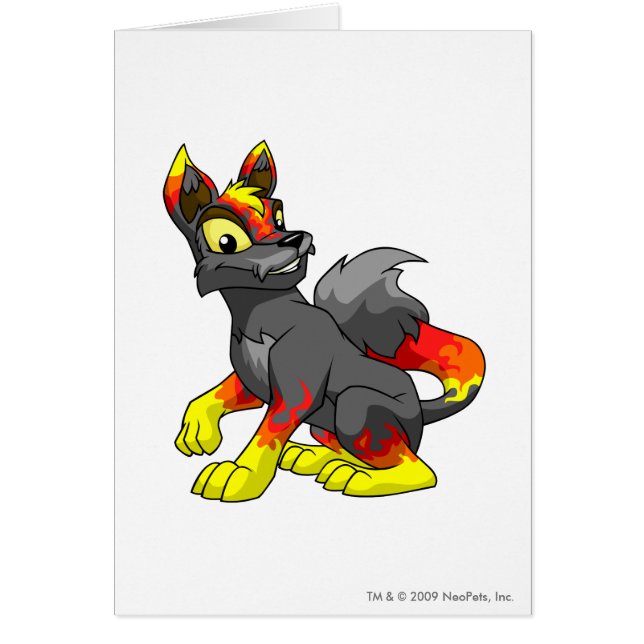 Lupe avfyrar hälsningskort (Framsidan)