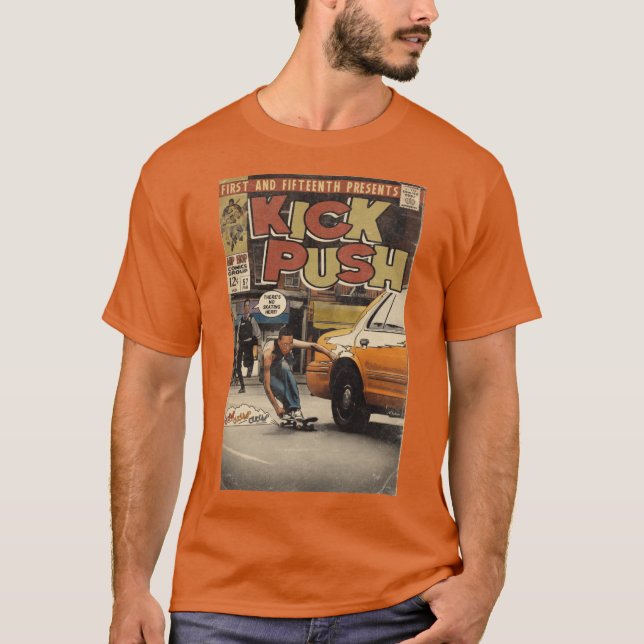 Lupe Fiasco Kick Push Serietidning Parodi T Shirt (Framsida)