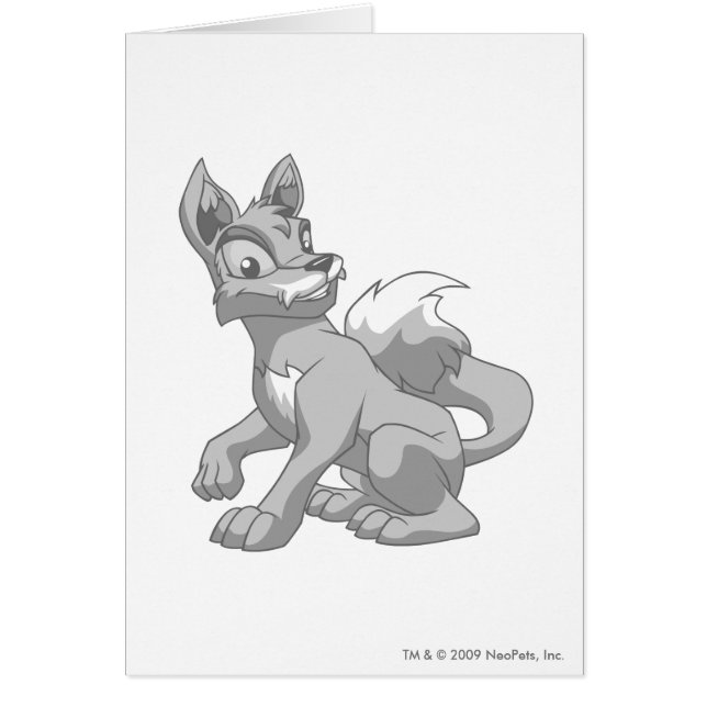 Lupe silver hälsningskort (Framsidan)