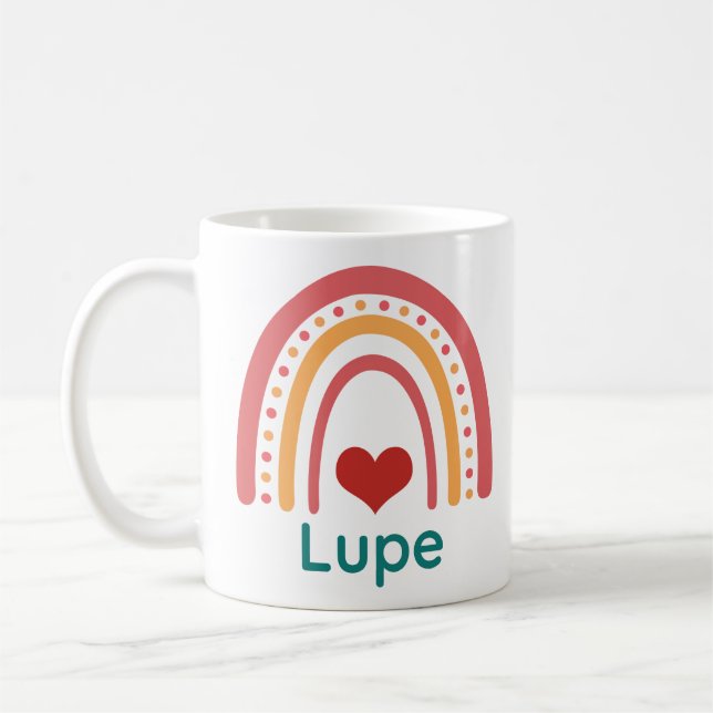Lupe Vintage Boho Rainbow Kaffemugg (Vänster)