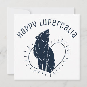 Lupercalia Howling Varg Heart Julkort