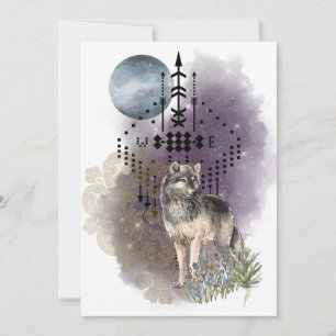 Lupercalia Varg Måne Magick Arks & Stars Julkort