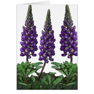 Lupin Hälsningskort