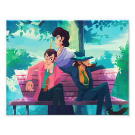 Lupin III the third bench boys print Fototryck